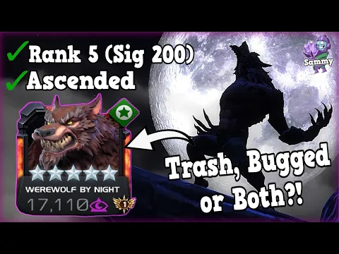 Download MP3 Werewolf By Night Did Not Impress...| Rank 5 Ascended Sig 200 Gameplay!  Marvel Contest of Champions