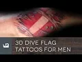 30 Dive Flag Tattoos For Men