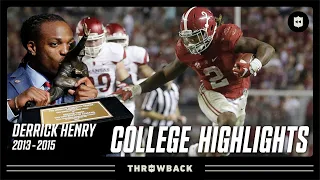 Derrick Henry Freakish Combo of Speed Power College Career Highlights