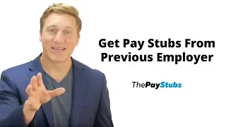 How To Get Pay Stubs From Previous Employer