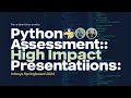 High Impact Presentations Assessment using python Infosys Springboard 2024