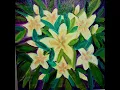 Completing my Wonderful White Series-Fragrant Frangipani Blossoms at 9am EST Live today