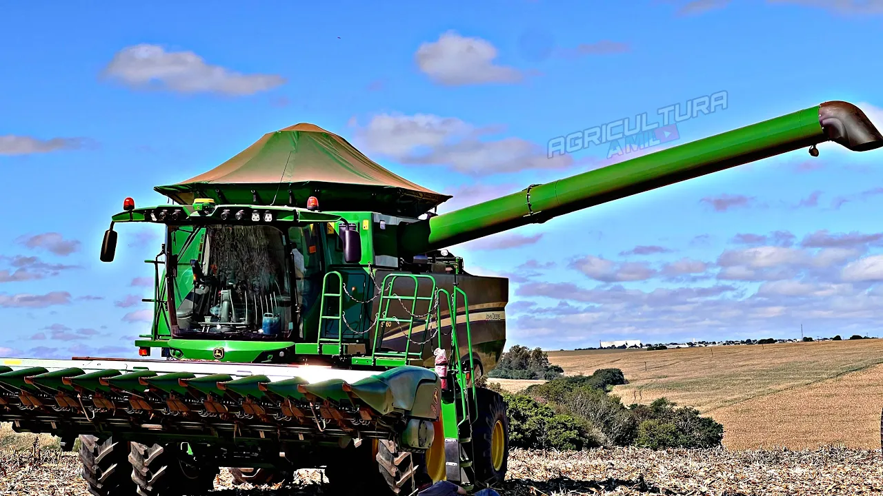 PRIMEIRO DIA DE COLHEITA COM A MÁQUINA NOVA DO PAI 🌽🙏🏼🤠!!! EP 337