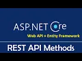 ASP NET Core Web API Entity Framework Core REST API Methods - EP03