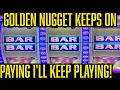 Winning Again At The Golden Nugget In Las Vegas Let Me Take Another Shot At The 24 Karat 100 Slot