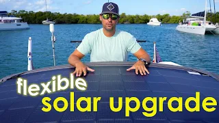 Installing a Xantrex Solar Max 330W Panel to our Sailboat’s Bimini Canvas (EP 67 – Monday Never)