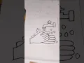 hand wash drawing