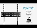 PERLESMITH PSMTK1 Tilt TV Wall Mount with Pull Cord Locks Mount Your TV Securely