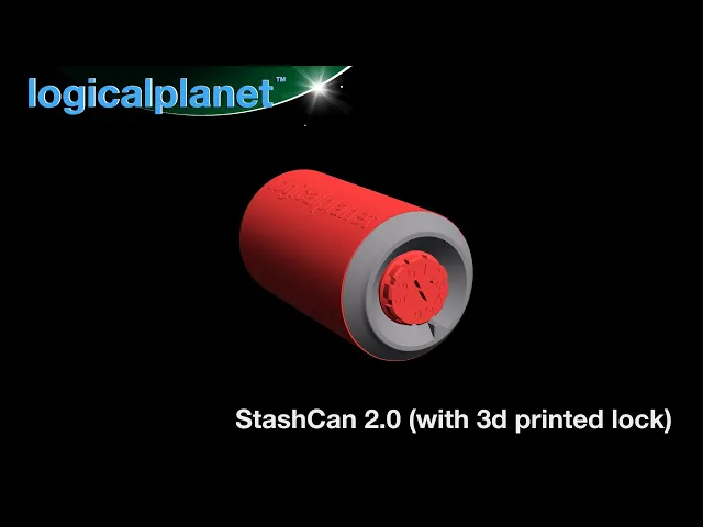 StashCan 2.1 - 3D Printed Secret Safe with Programmable Lock video thumbnail