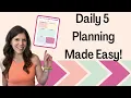 Master Your Daily 5 With This FREE Lesson Planner Template