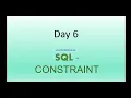 SQL tutorial for beginners in hindi Day 6 - sql Constraints with example Primary key Foreign Key