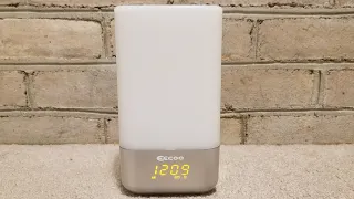 Multi Colored LED Bedside Lamp Alarm Clock And Nature Sounds  Multi Colored LED Bedside Lamp Alarm Clock And Nature Sounds