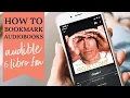 How to use book bookmarks Tutorial for Libro Audible