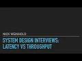System Design Interview Basics - Latency vs Throughput
