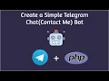 Create Simple Telegram Chat Contact Me Bot Part 2