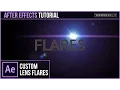 After Effects Tutorial Custom LENS FLARES with No Plugins