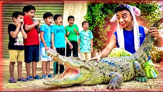 لما اخوك الصغير يجيب تمساح 🐊 لعيال المنطقة 😂😂 | القيصر