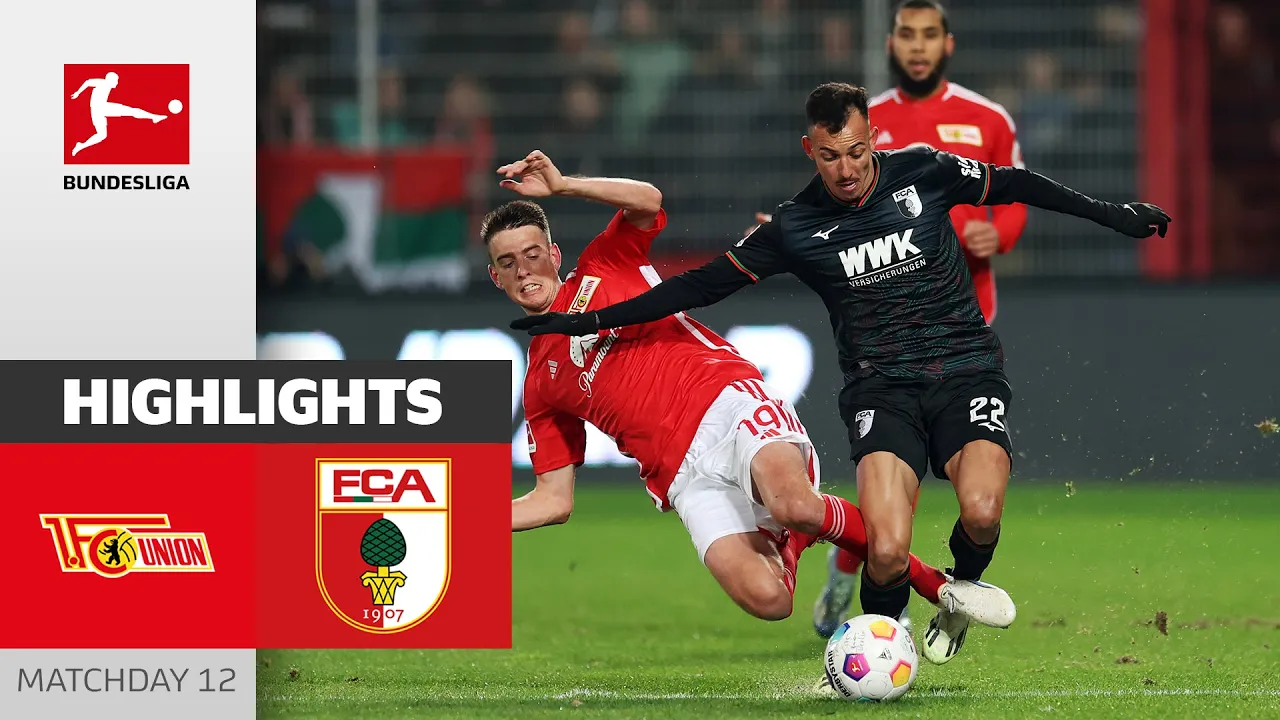 Union Berlin - FC Augsburg 1-1 | Highlights | Matchday 12 ...