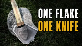 ONE Flake Challenge - One Hit. One Flake. One Stone Knife