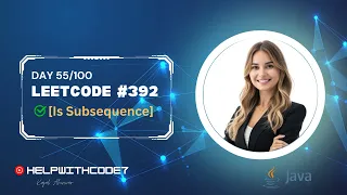Is Subsequence Leetcode 392 Java Easy SOlution