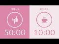 Pomodoro Timer with Pink Noise 5-Hour Study with Me for Deep Focus AD