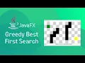 JavaFX Greedy Best First Search visualization