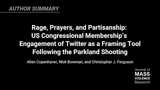 video summary twitter as framing tool following the parkland shooting