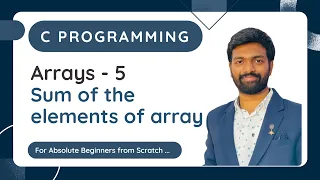 Arrays - 5 Sum of the elements of the array