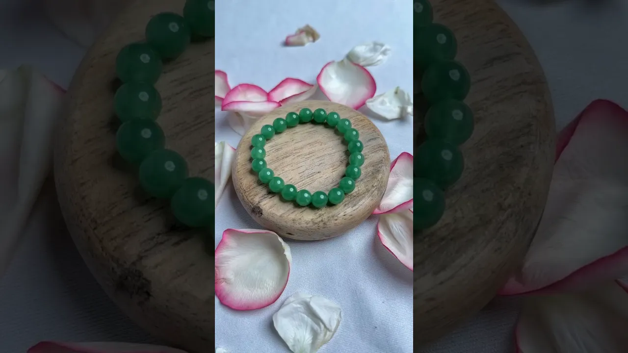Promotes Wealth Attraction & Money Growth: Green Aventurine Bracelet - Abhimantrit & Certified