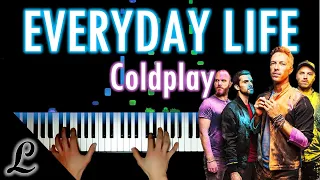 Download Coldplay - Everyday Life (Piano Cover / Tutorial) MP3