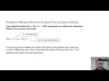 Algebra 1 4-7 Arithmetic Sequences Problem 6 - Writing a Recursive Formula From an Explicit Formula