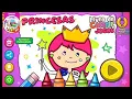 jogando princess coloring book e games