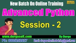 Advanced Python Python OOPs The Complete Story of self Variable by Durga On 10-07-2018
