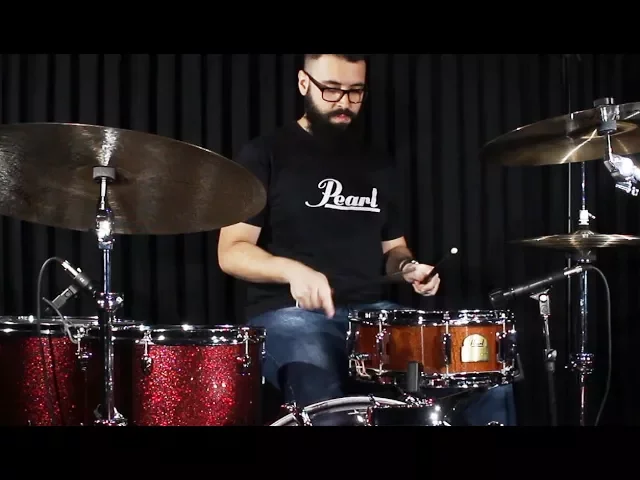Caixa Pearl Signature Omar Hakim em Mogno Africano Natural Lacquer