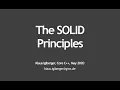 The SOLID Principles