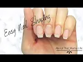 How To Shape Natural Nails Or Tips Easy Coffin Shaped Nails
