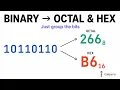 How to Convert Binary to Octal and Hex