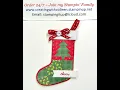 Foldable Dies Stitched Stocking Christmas Tag
