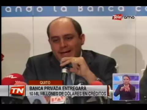 Banca privada entregará 10 mil millones de dólares en créditos