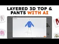 How to Use Customuse AI to Make Roblox Layered 3D Tops Pants Step-by-Step