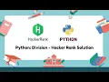 Python Division - Hacker Rank Solution Apna Hindi Tech in Hindi Tutorial