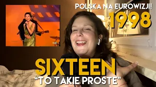  sixteen to takie proste reakcja eurowizja 1998 polska