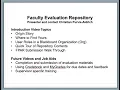 Faculty Evaluation Repository Introduction