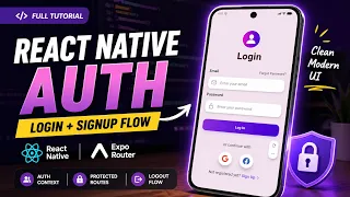 Build a complete React Native Authentication Flow from scratch using Expo Router GDGOC-Mentorship