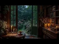 Lagu [ Thunderstorm in the Library] Rainy Morning, Hot Tea \u0026 Quiet Reading