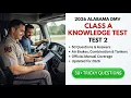 Your 2026 Alabama DMV Knowledge Test Class A Test 2 50 Questions and Complete Answers To Pass Today