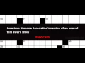 Washington Post Crossword Solutions September 1st 2016