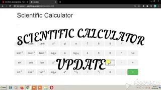 Scientific Calculator Project UPDATED HTML JS Bootstrap