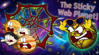 The Sticky Web Planet! | #aumsum #kids #science