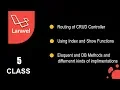Laravel from Scratch CRUD operations Eloquent and DB methods Lecture 5